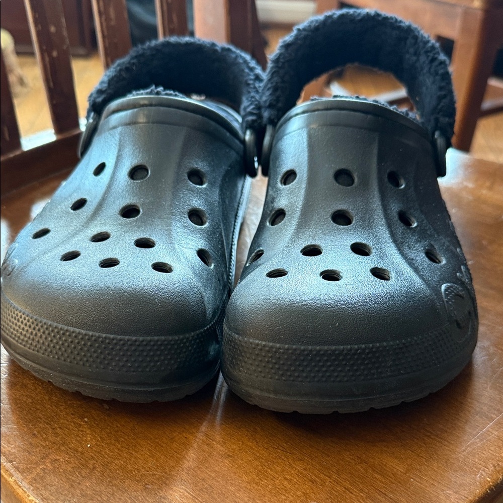 CROCS Men’s Black Baya Lined clogs